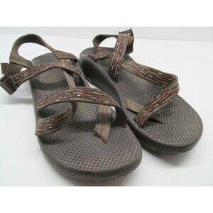 Chaco Brown Toe Loop Strappy Sandals Womens Size US 10 Vibram Soles